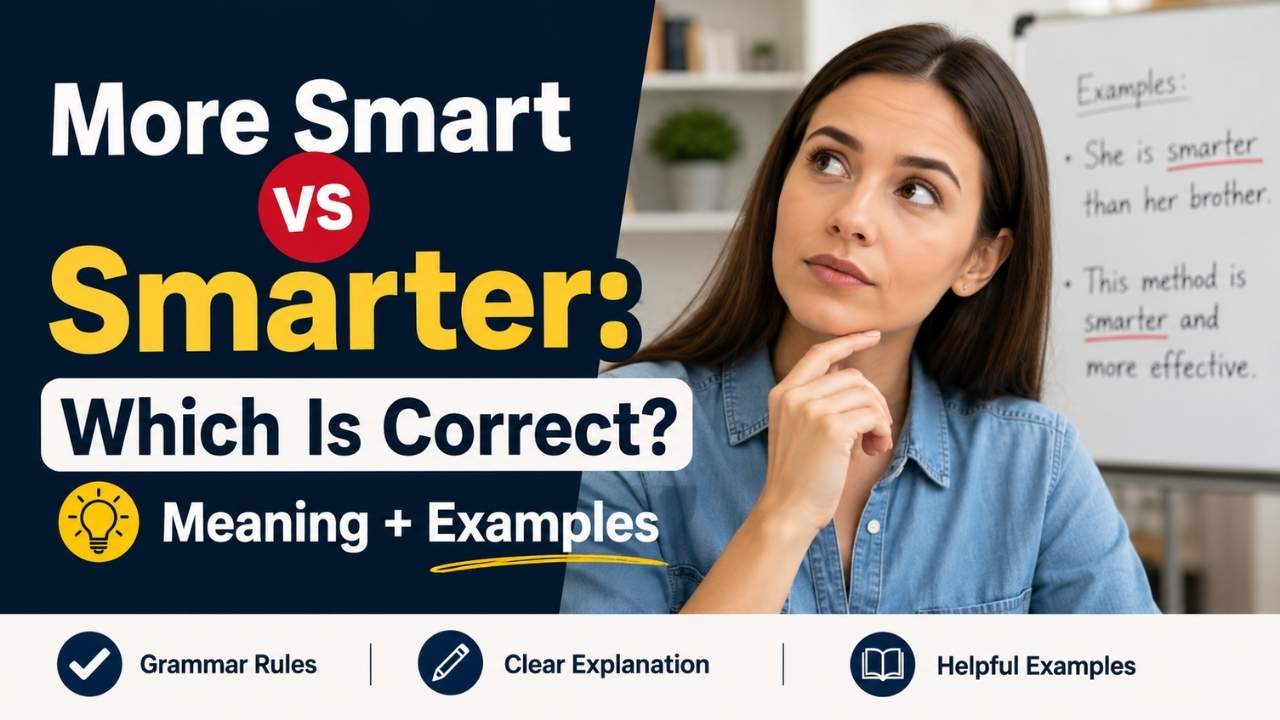 In this guide, you'll learn the difference between More Smart vs Smarter, discover why smarter is the preferred choice,