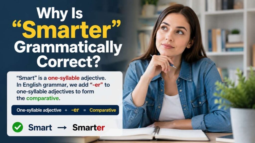 Why Is "Smarter" Grammatically Correct?