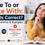 Have you ever stopped and wondered whether you should say "relate to" or "relate with"? You're not alone.