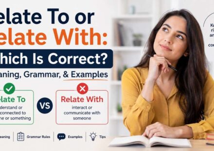 Have you ever stopped and wondered whether you should say "relate to" or "relate with"? You're not alone.