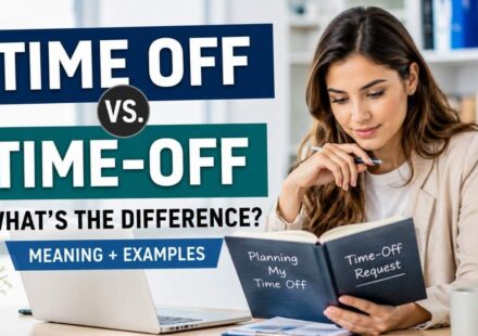 Have you ever wondered whether you should write time off vs time-off?