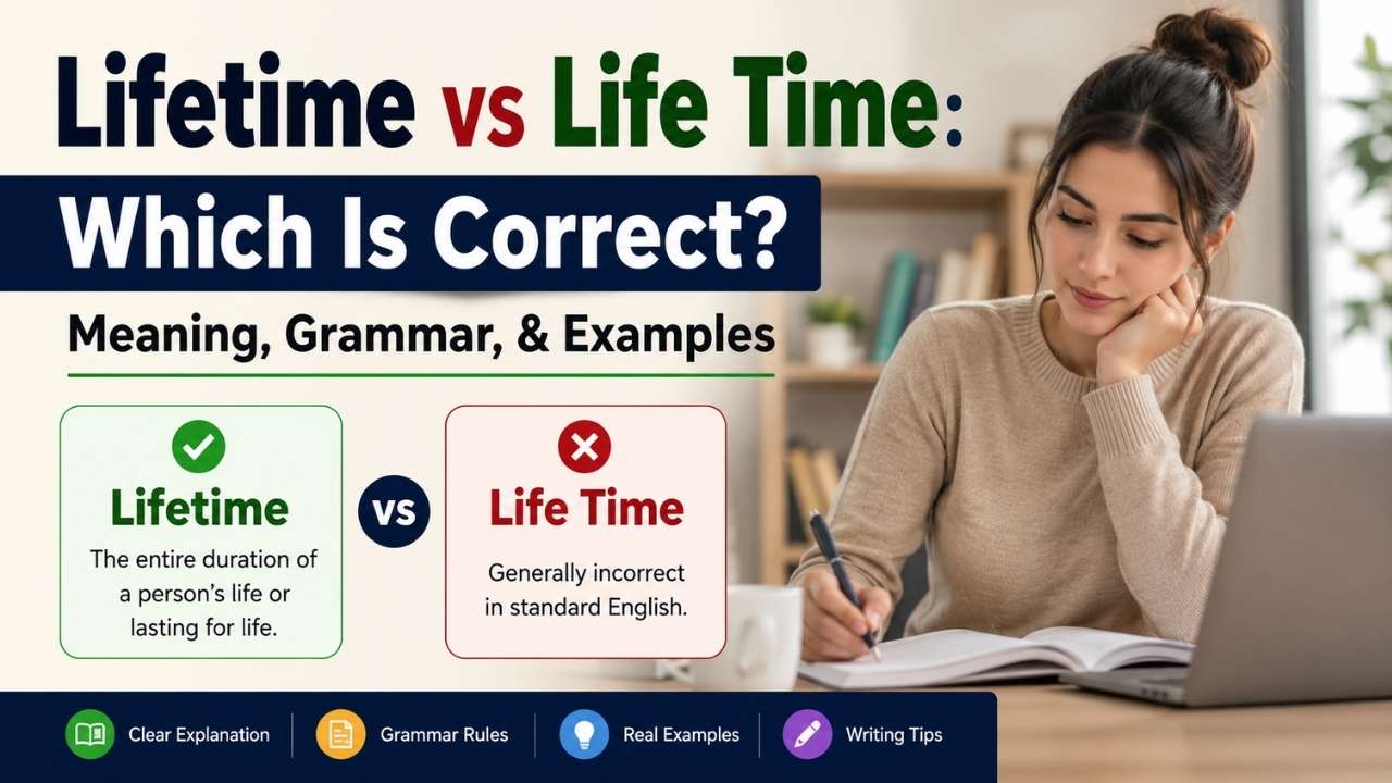 Have you ever wondered whether you should write lifetime vs life time?