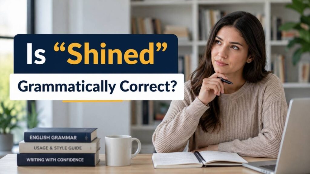 Is "Shined" Grammatically Correct?