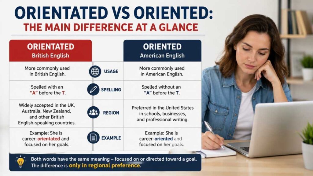 Orientated vs Oriented: The Main Difference at a Glance