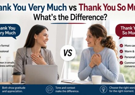 Have you ever wondered whether you should say "thank you very much" vs "thank you so much"?
