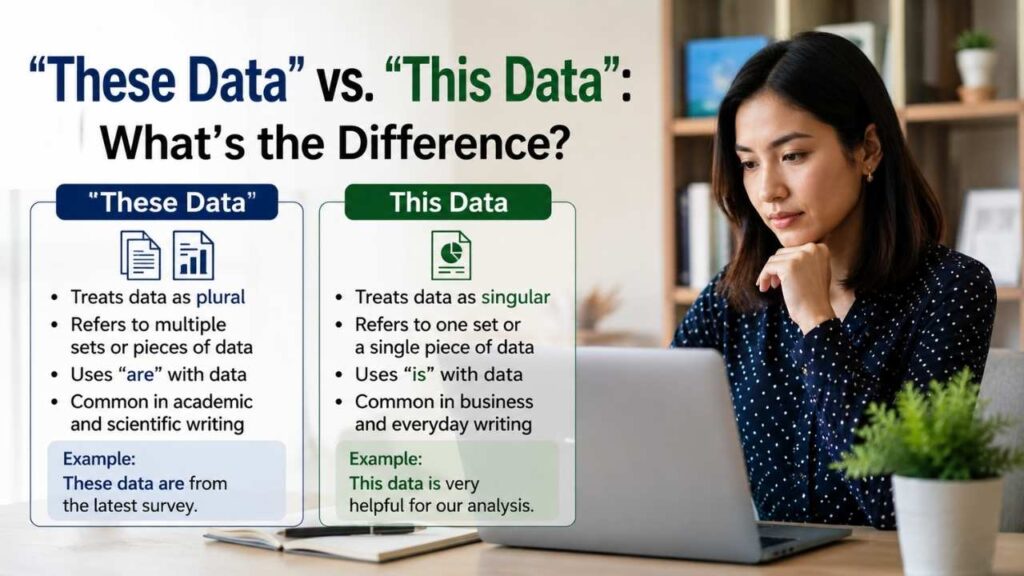 Is It Correct to Say These Data