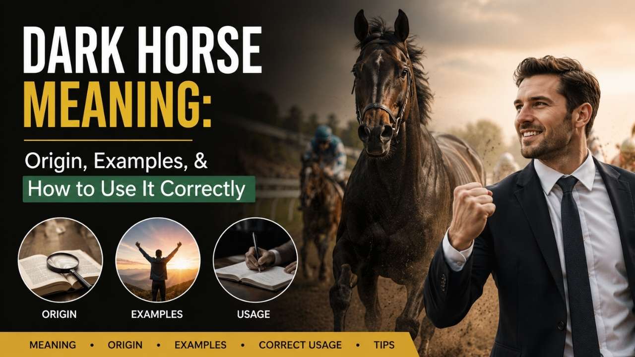 A Dark Horse Meaning is often connected with unexpected success, hidden talent, and an unlikely winner who performs better than people imagined.