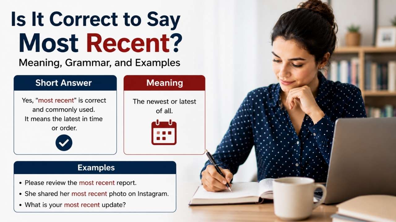 If you've ever wondered, "Is it correct to say most recent?", you're not alone.