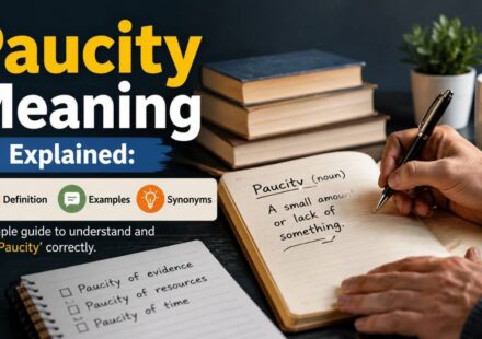 In this guide, you'll discover the Paucity Meaning, its definition, pronunciation, sentence examples, synonyms, antonyms, and the difference between paucity and similar words like scarcity