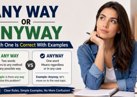 Choosing between any way or anyway can be confusing because they look and sound almost the same.