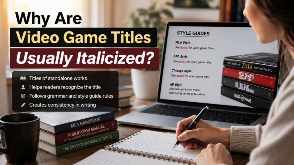 Should Video Game Titles Be Italicized?