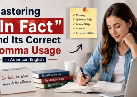 Have you ever wondered what "in fact" means or whether you should put a comma before or after it? You're not alone.