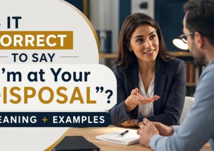 Have you ever wondered whether it's correct to say "I'm at your disposal" in an email, at work, or during a formal conversation?