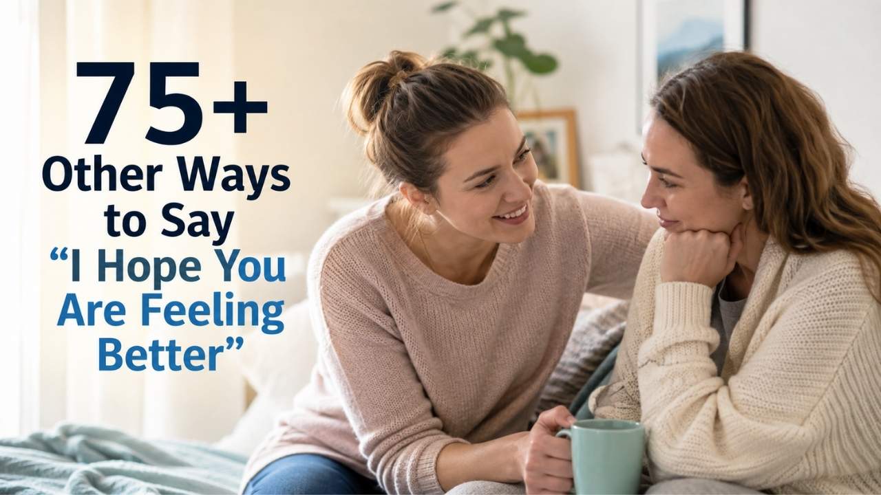 Learning other ways to say "I hope you are feeling better" helps you express your support in a more personal, thoughtful, or professional way.