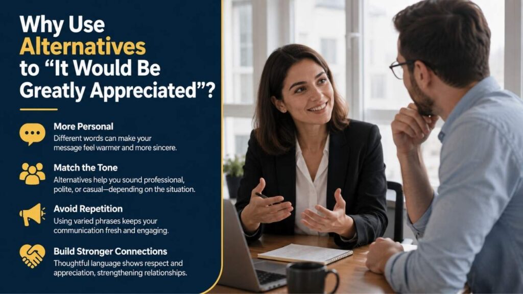 Why Use Alternatives to "It Would Be Greatly Appreciated"?