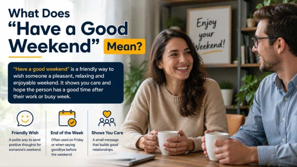 What Does “Have a Good Weekend” Mean? 